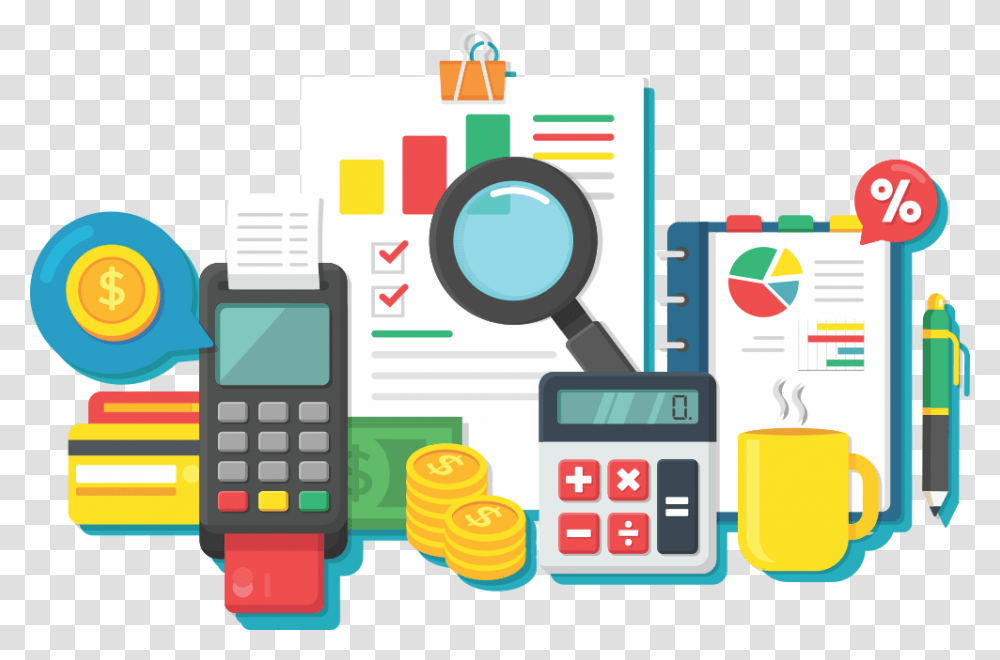 Business Icons Vector Accounting, Mobile Phone, Electronics, Cell Phone Transparent Png