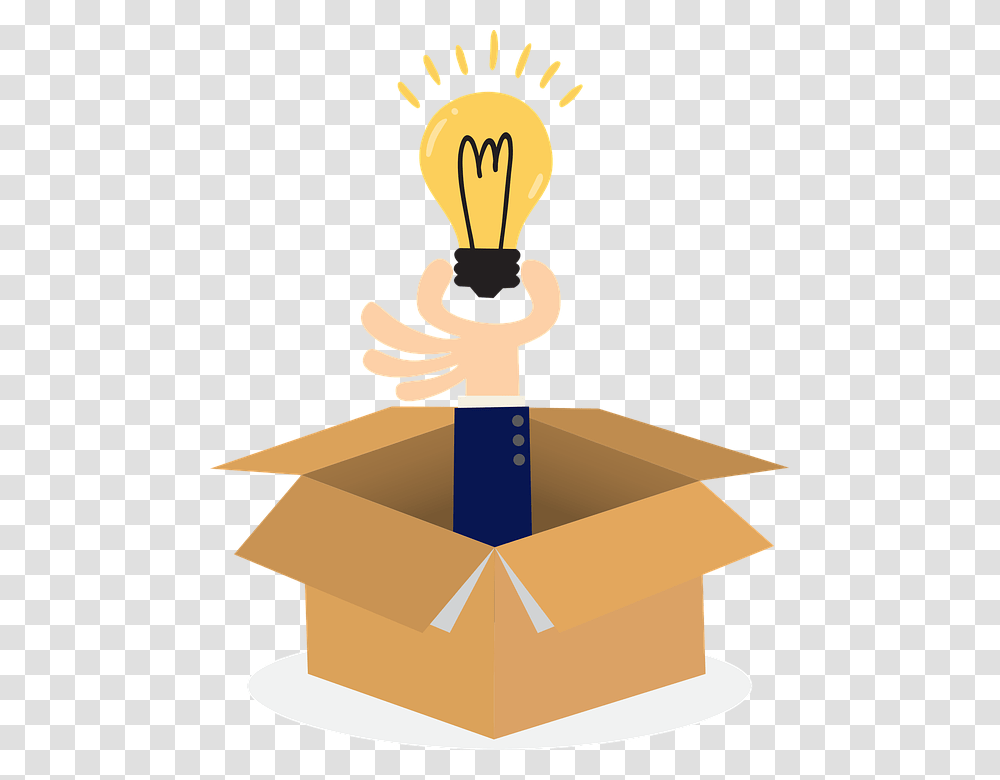 Business Idea Strategy Marketing Plan Vision Foco, Light, Cardboard, Carton, Box Transparent Png