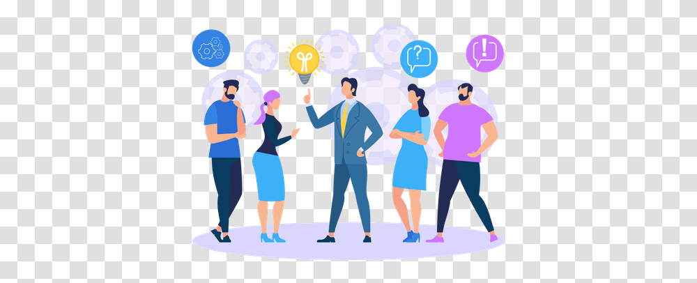 Business Ideas Illustration Agile Working, Person, Crowd, People, Performer Transparent Png