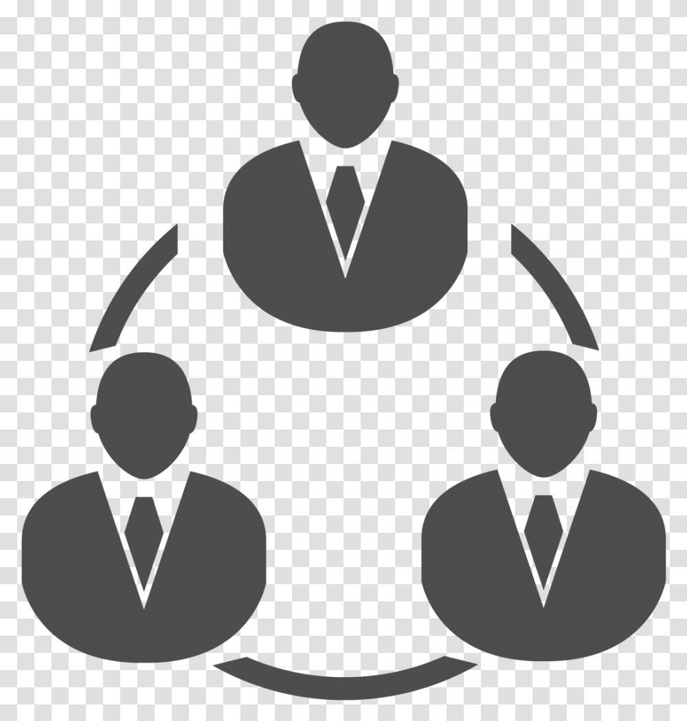 Business Integration Services Customer Relationship Icon In, Silhouette, Stencil, Ninja Transparent Png