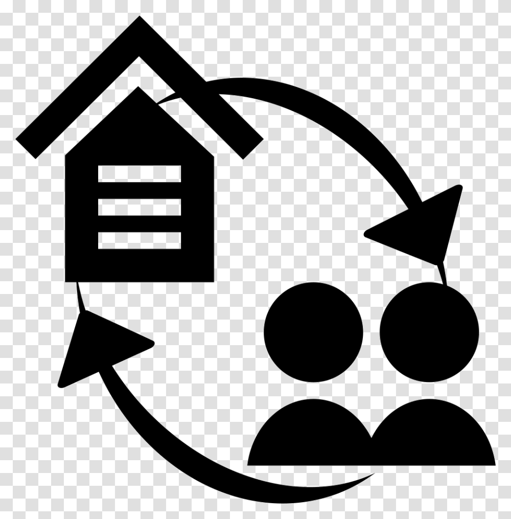 Business Interaction, Stencil, Recycling Symbol, Logo Transparent Png