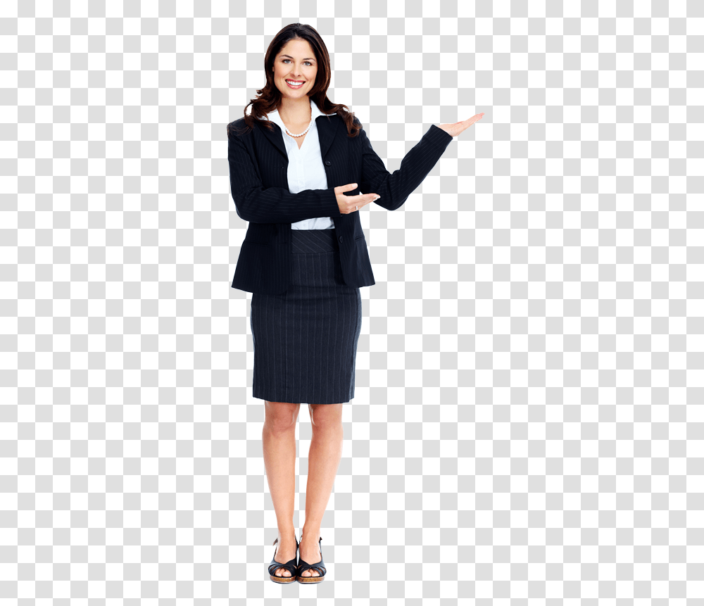 Business Lady, Suit, Overcoat, Person Transparent Png