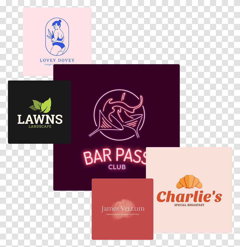 Business Logo Maker Collage2 Bar Logo, Trademark, Paper Transparent Png