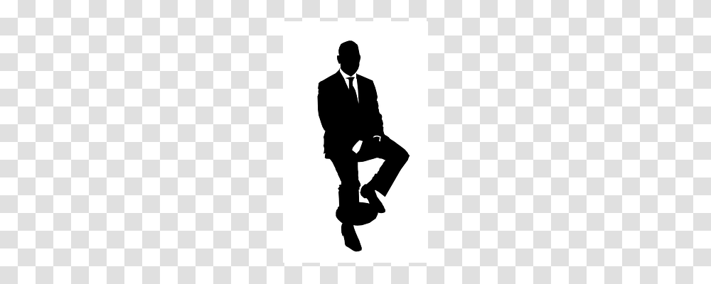 Business Man Person, Human, Silhouette, Kneeling Transparent Png