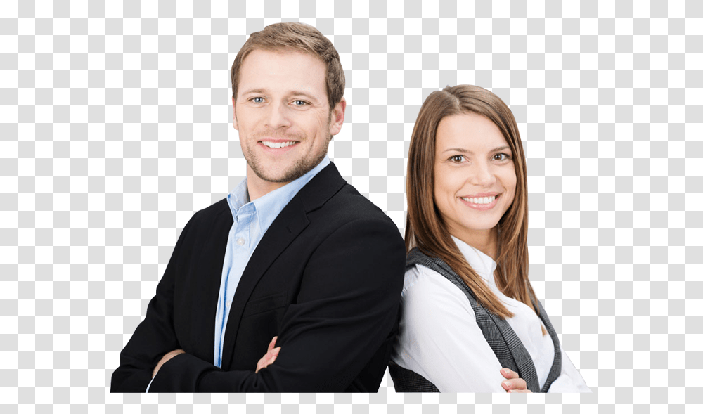 Business Man And Woman, Person, Suit, Overcoat Transparent Png