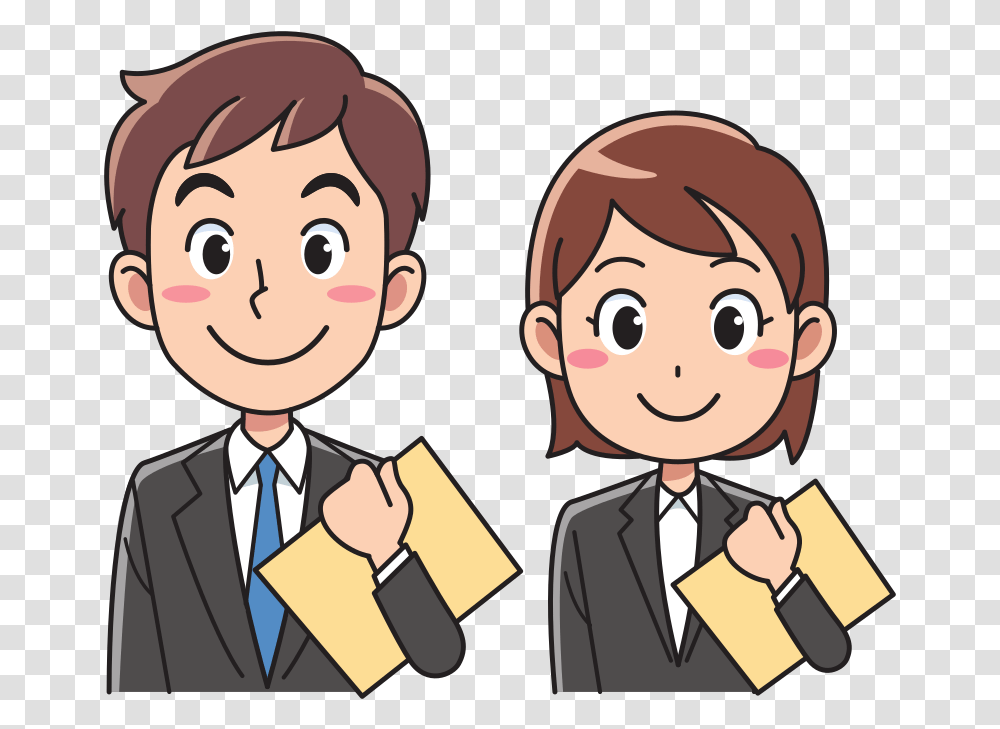Business Man And Woman With Documents, Person, Dating, Female Transparent Png