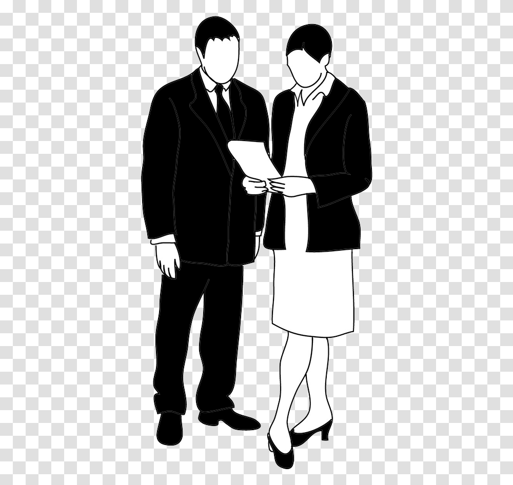 Business Man And Women, Person, Waiter, Officer, Military Uniform Transparent Png