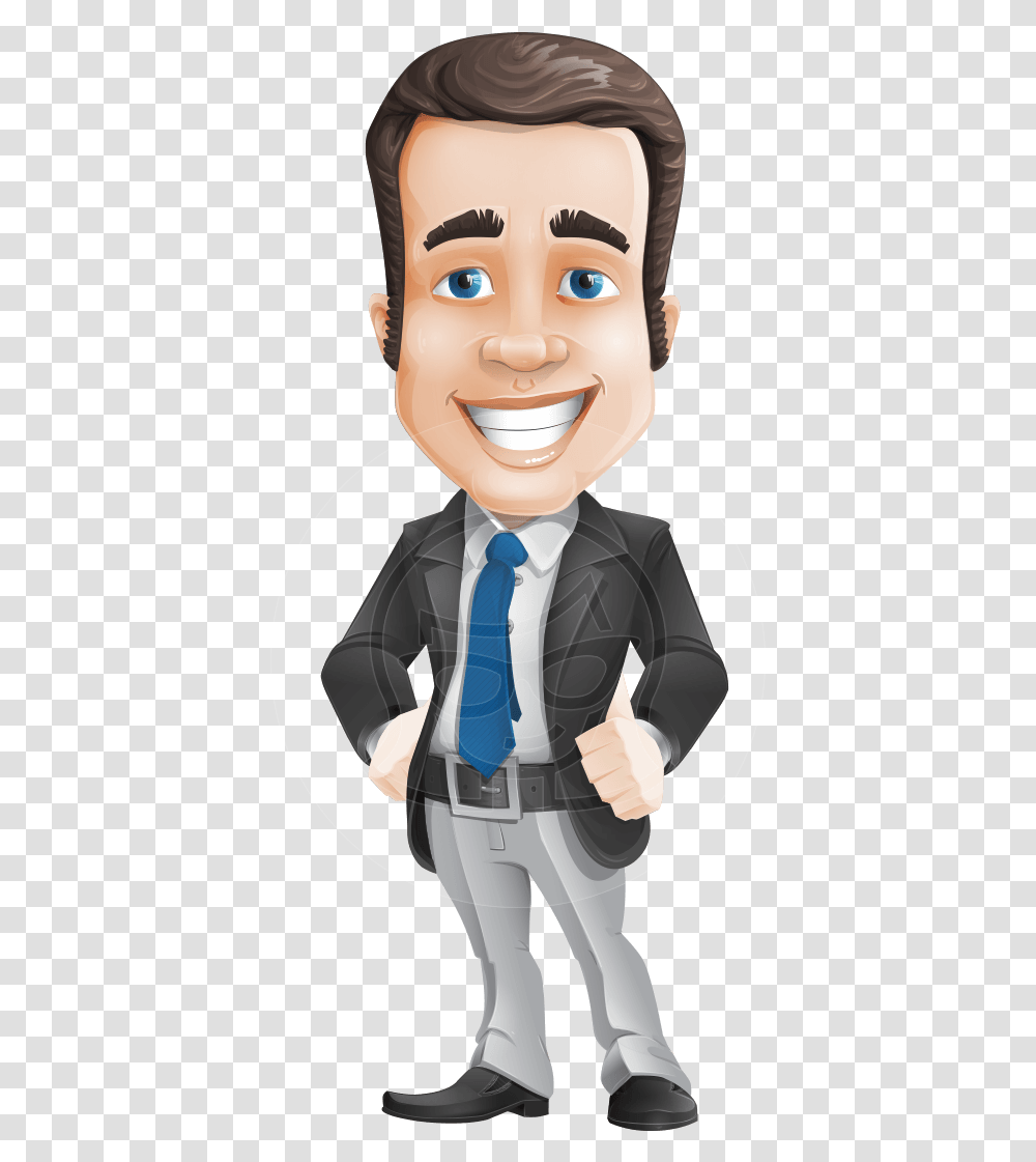 Business Man Cartoon, Tie, Accessories, Accessory, Person Transparent Png