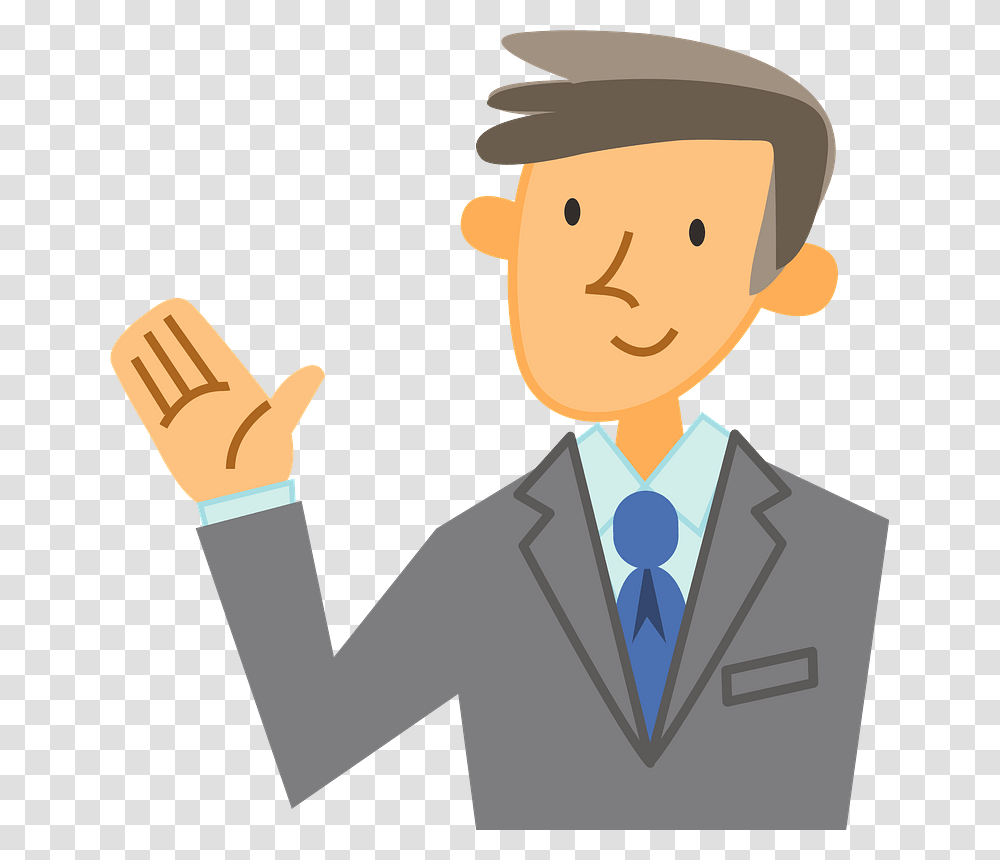 Business Man Guide Clipart Animasi Pengusaha Sukses, Apparel, Suit, Overcoat Transparent Png