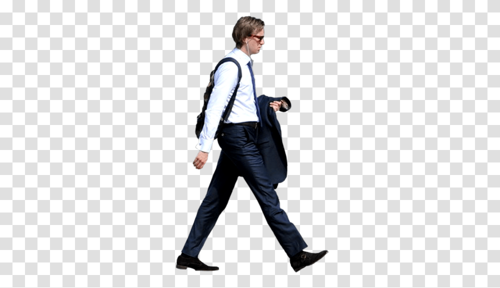 Business Man Walking, Suit, Overcoat, Person Transparent Png