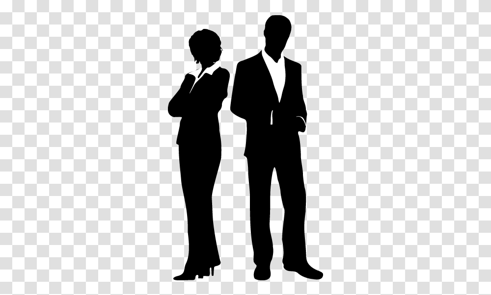 Business Man Woman, Silhouette, Apparel Transparent Png
