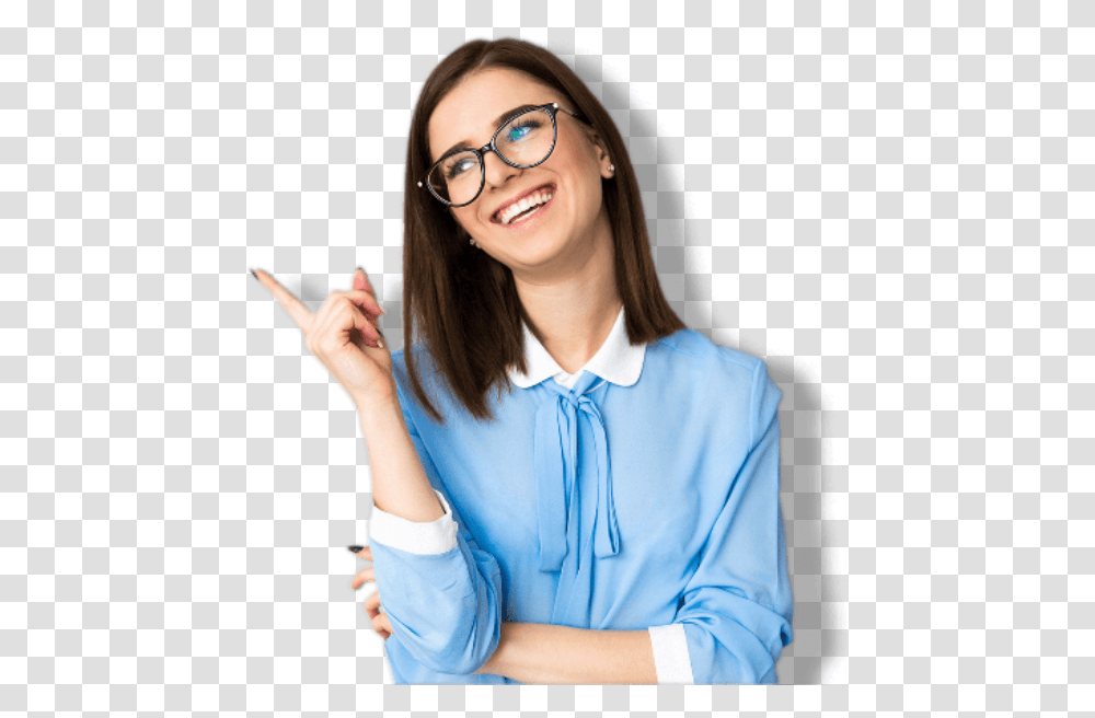 Business Marketing Girls Image, Female, Person, Human, Glasses Transparent Png