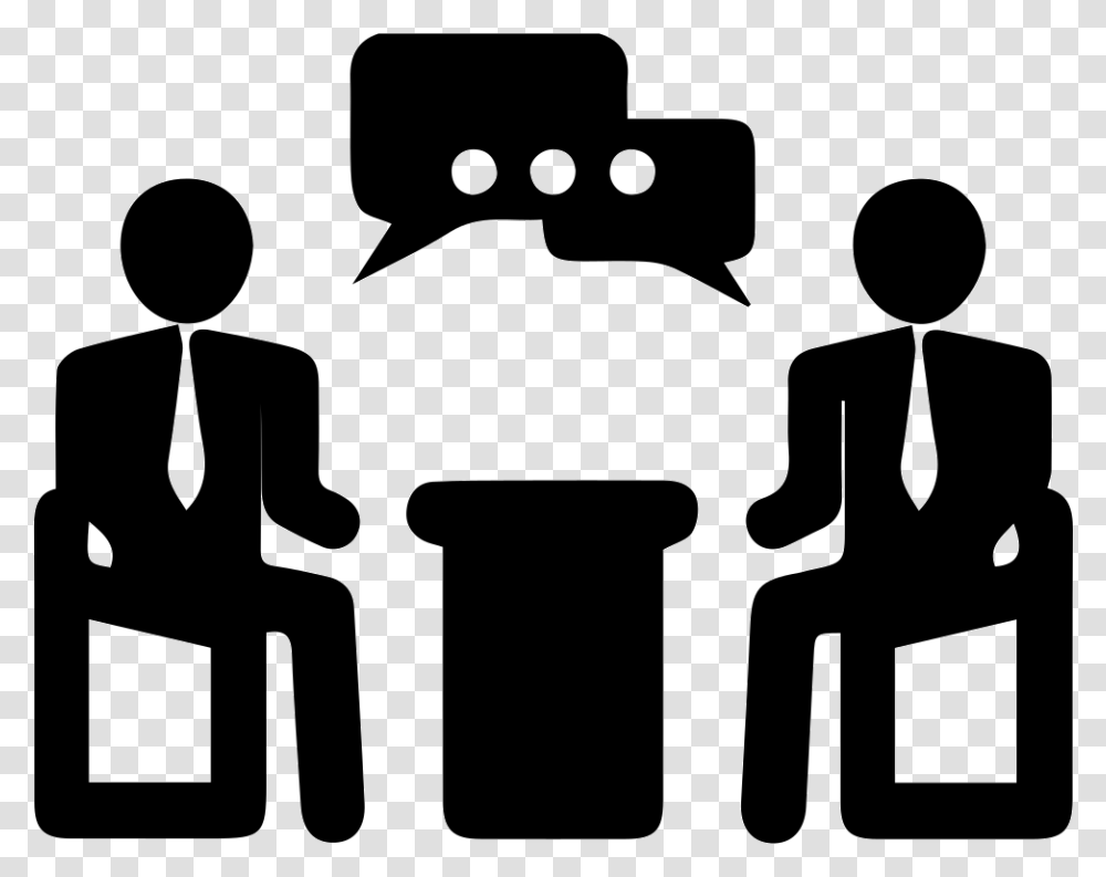 Business Meeting Icon, Audience, Crowd, Speech, Stencil Transparent Png