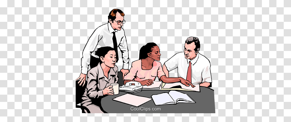 Business Meeting People In Business Royalty Free Vector Clip Art, Person, Sitting, Crowd, Family Transparent Png