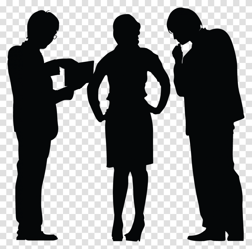 Business Meeting Silhouette Silhouette, Person, Human, People, Hand Transparent Png