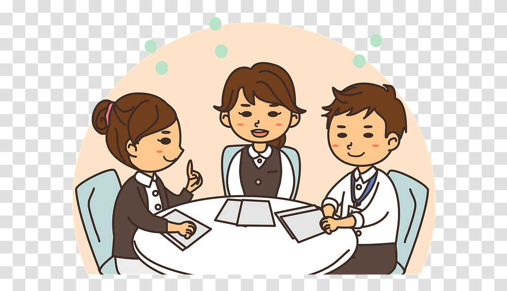 Business People Are Meeting Clipart Meeting, Person, Human, Waiter, Drawing Transparent Png