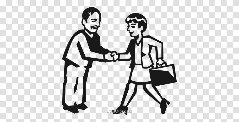 Business People Shaking Hands Royalty Free Vector Clip Art, Person, Poster, Advertisement, Bag Transparent Png