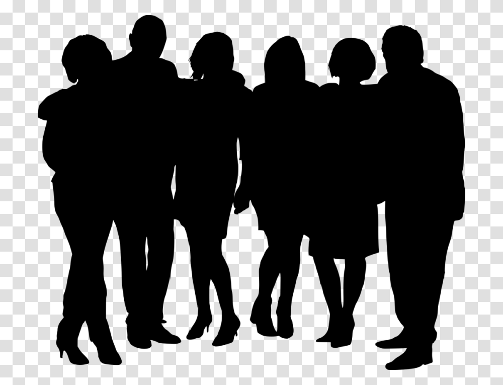 Business People Silhouettes Download Group Of People Silhouette, Gray, World Of Warcraft Transparent Png