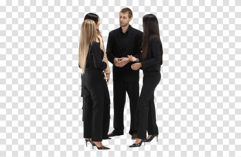 Business People Talking Talking Business People Back, Clothing, Suit, Overcoat, Person Transparent Png