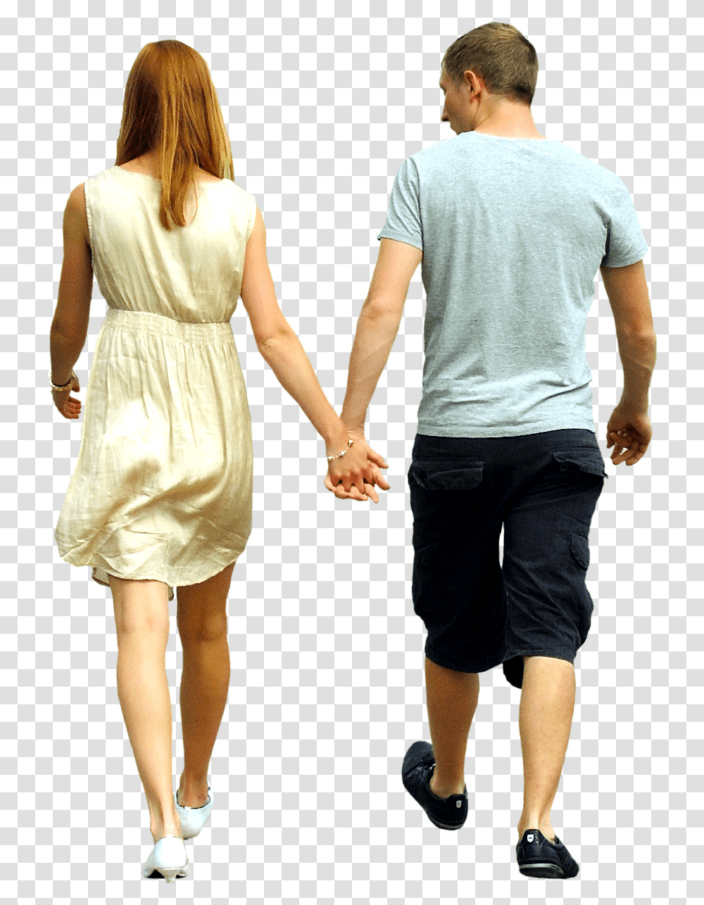 Business People Walking Away, Person, Hand, Holding Hands Transparent Png