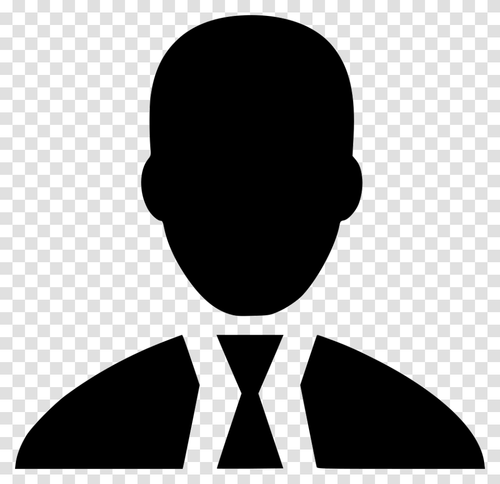 Business Person Professional Icon, Silhouette, Tie, Accessories, Accessory Transparent Png