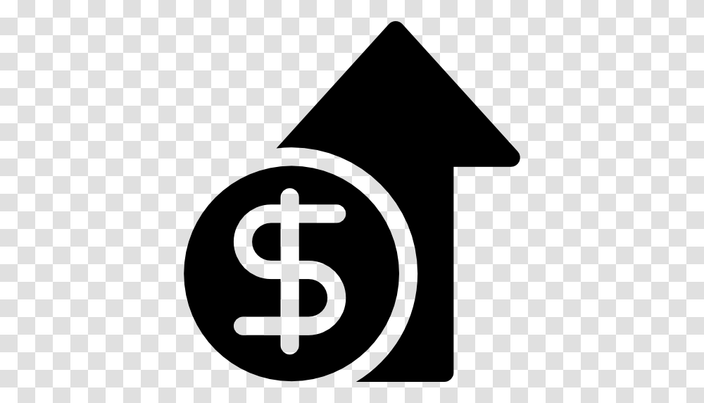 Business Rise Rich Wealth Money Arrow Dollar Icon, Gray, World Of Warcraft Transparent Png