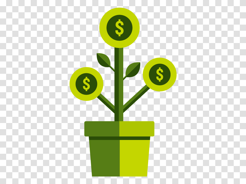 Business Savings Account Icon Sign, Cross, Plant Transparent Png