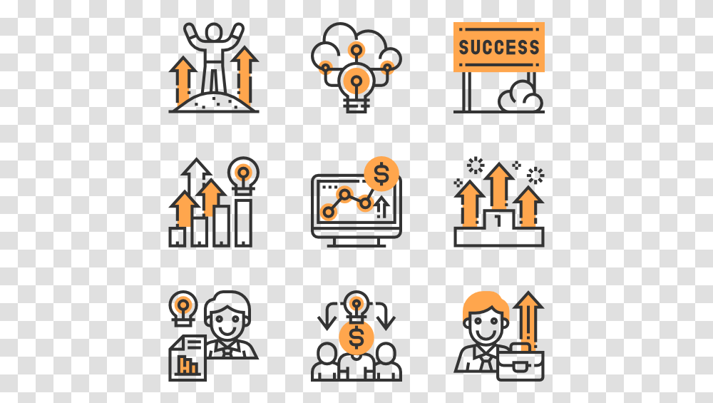 Business Success Visualize Icon, Halloween, Alphabet Transparent Png