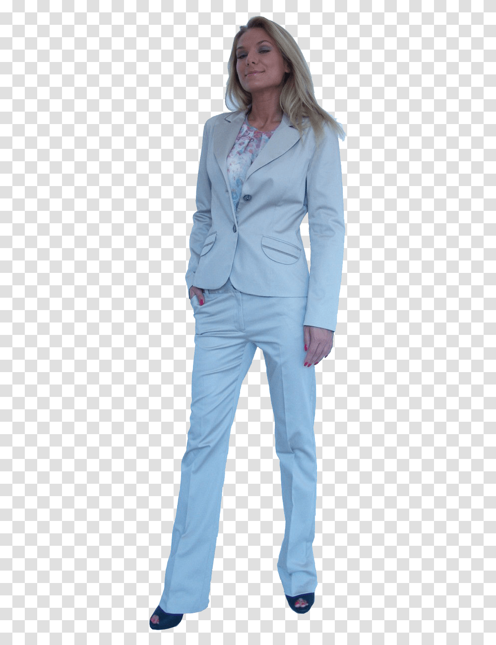 Business Suit For Women Formal Wear, Overcoat, Person, Sleeve Transparent Png