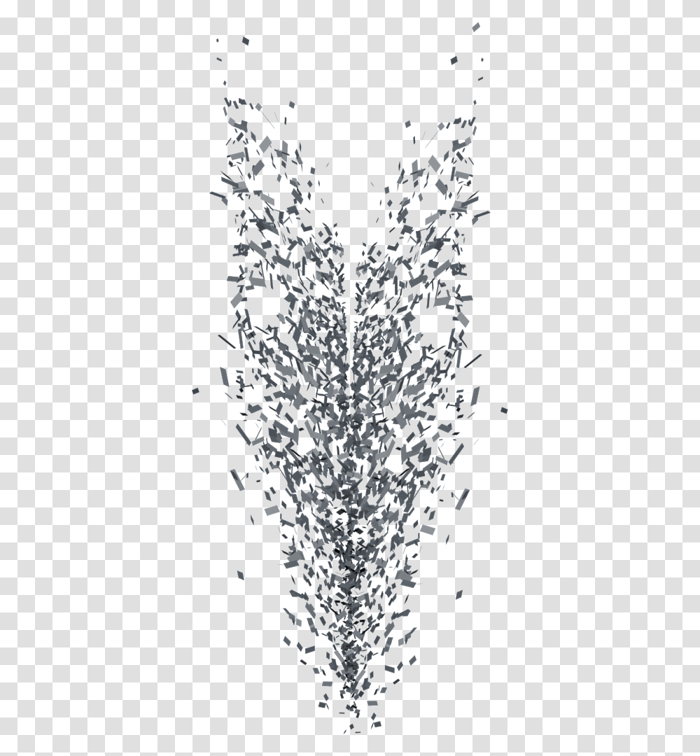 Business Technology Debris Mysterious Black And White Illustration, Snowflake, Crystal Transparent Png