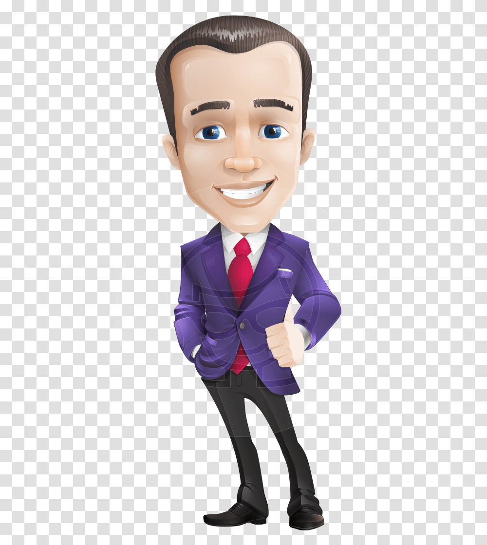Business Vector Cartoon Character Man Graphic Design Businessman Cartoon, Tie, Accessories, Accessory, Doll Transparent Png