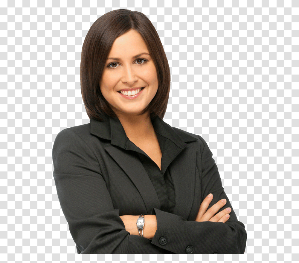 Business Woman Face, Female, Person, Sitting, Wristwatch Transparent Png