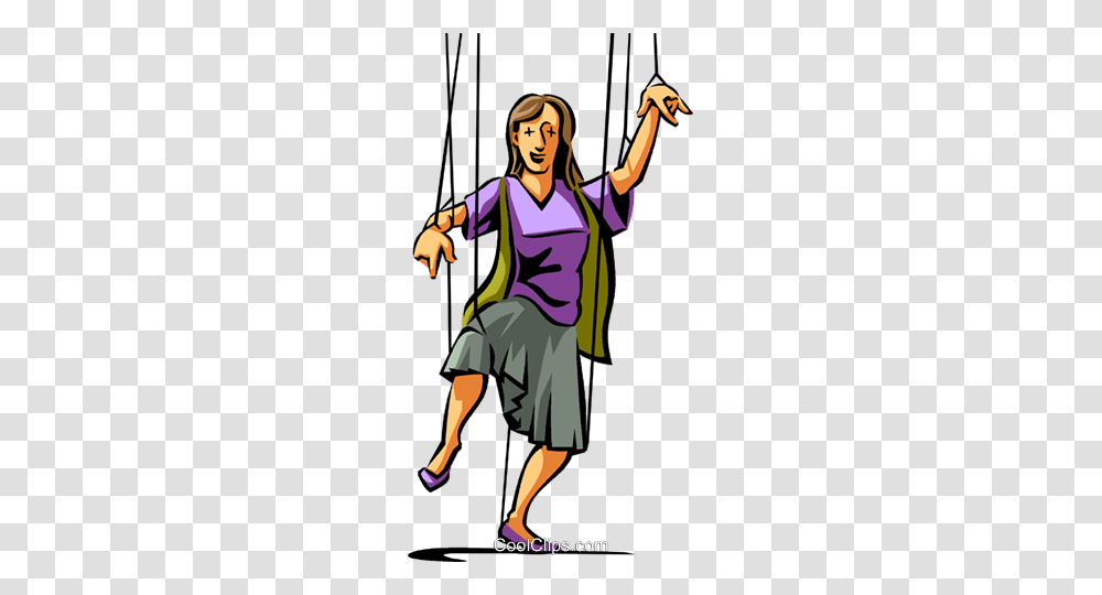 Business Woman Puppet Royalty Free Vector Clip Art Illustration, Person, Building, Architecture Transparent Png