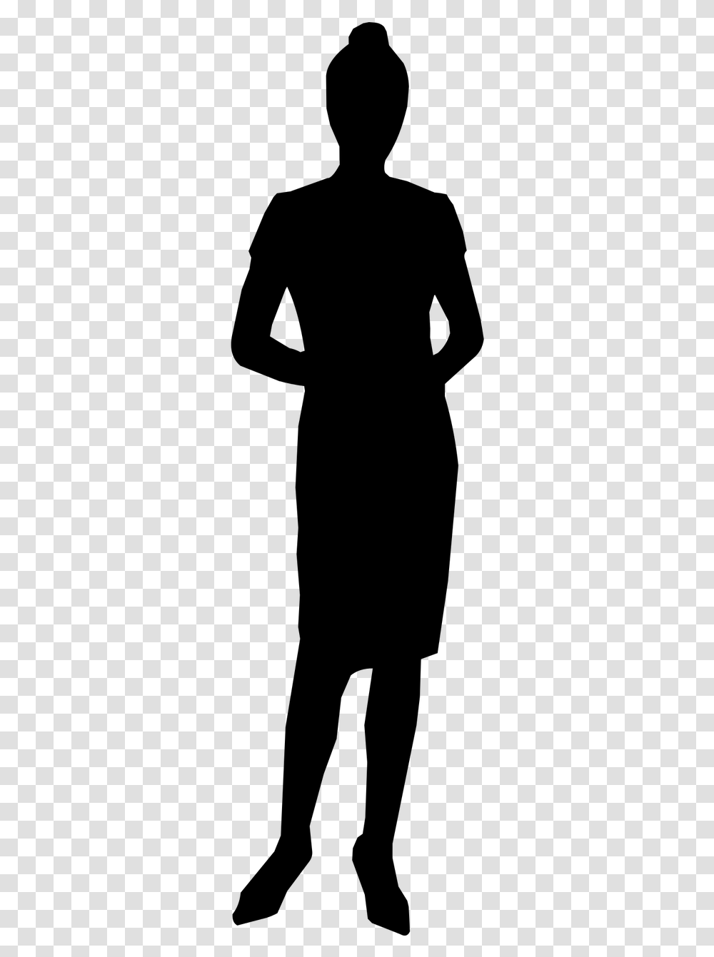 Business Woman Silhouette Free, Gray, World Of Warcraft Transparent Png