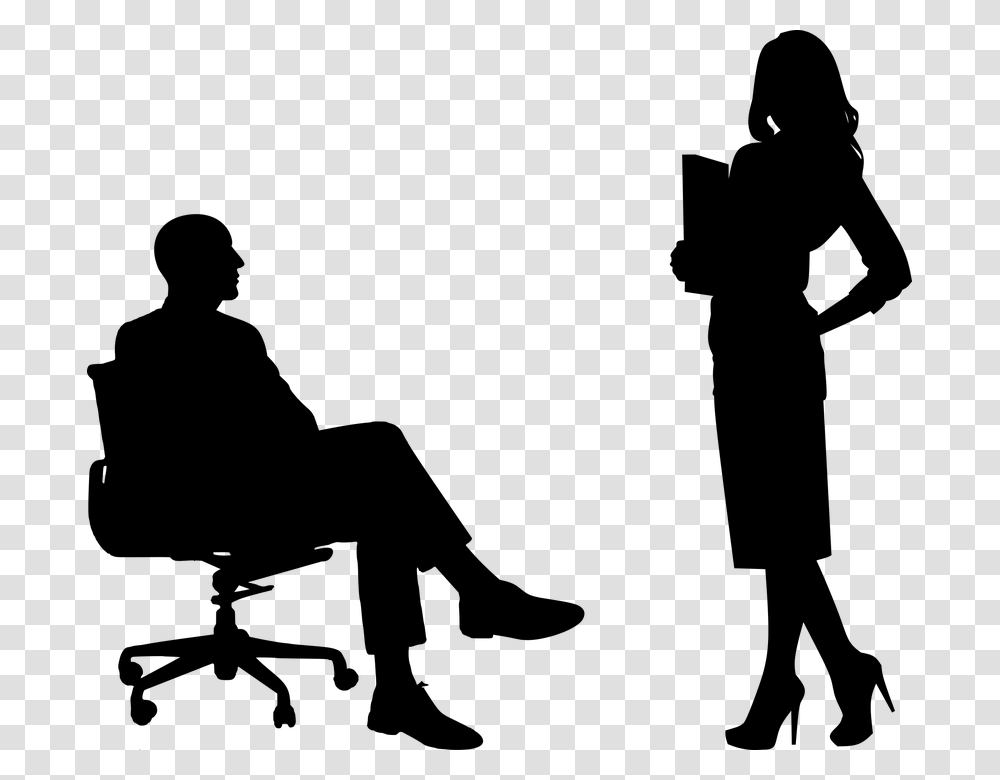 Business Woman Silhouette, Gray, World Of Warcraft Transparent Png