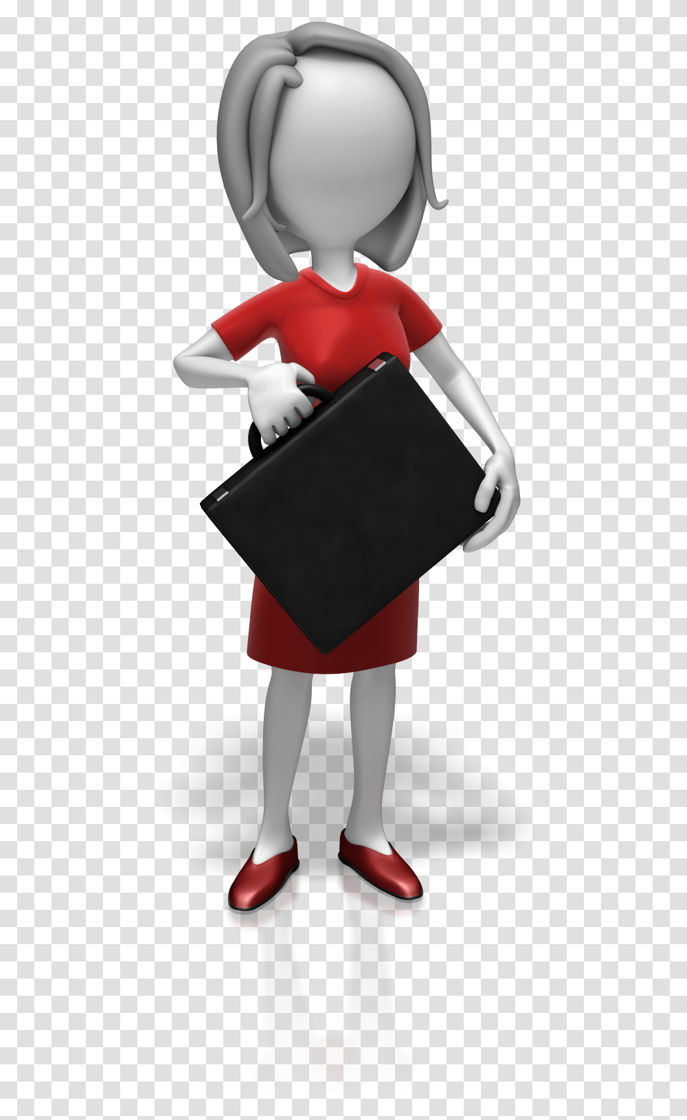 Business Woman Standing Businessperson, Bag, Apparel, Human Transparent Png