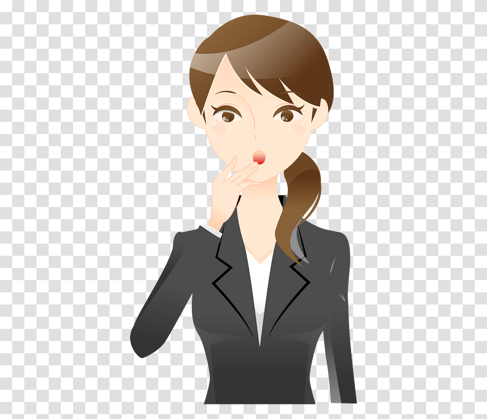 Business Woman Surprised Clipart, Face, Person, Head Transparent Png