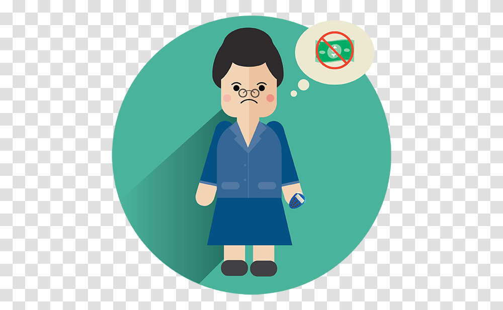 Business Woman With No Money Cartoon, Person, Female, Photography Transparent Png