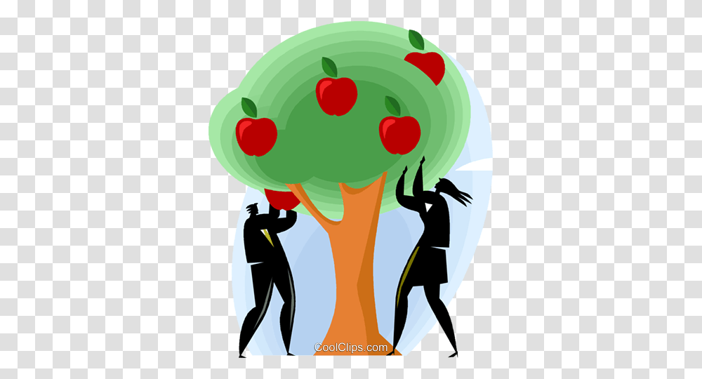 Businessman And Woman Picking Apples Royalty Free Vector Clip Art, Person, Human, Bird Transparent Png