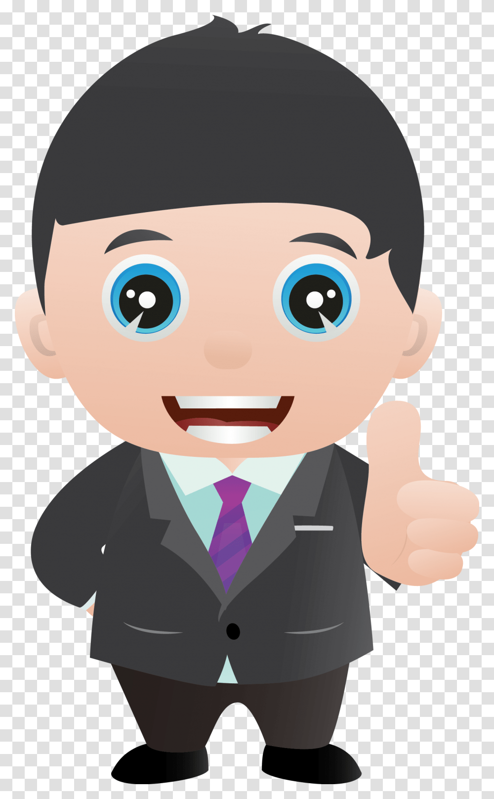 Businessman By Ekoy, Finger, Toy, Thumbs Up, Label Transparent Png