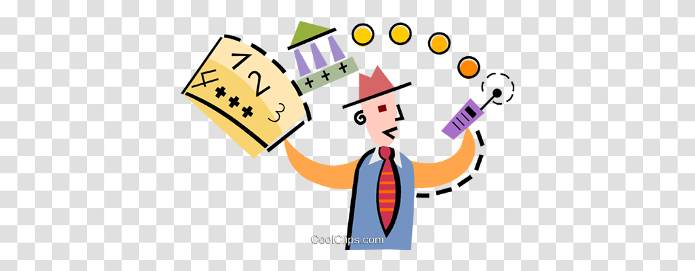 Businessman Calling For A Bank Loan Royalty Free Vector Clip Art, Tie, Poster, Juggling Transparent Png