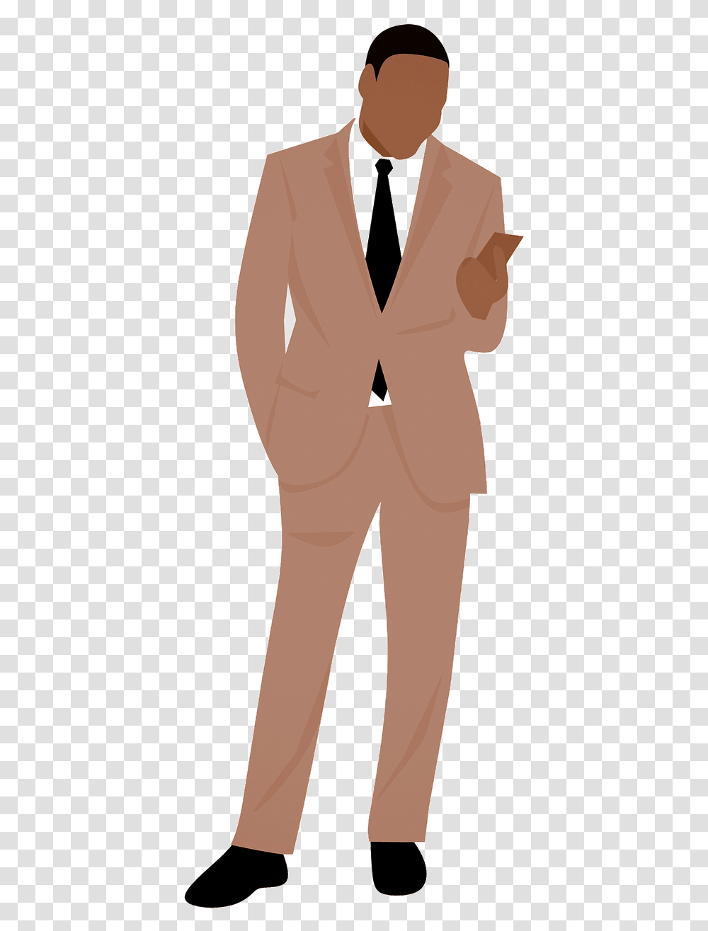 Businessman Cartoon, Standing, Person, Hand, Face Transparent Png