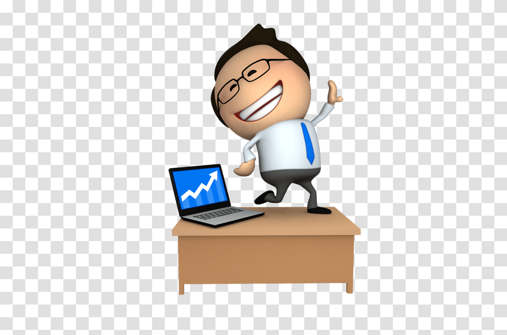 Businessman Clipart Animated, Laptop, Pc, Computer, Electronics Transparent Png