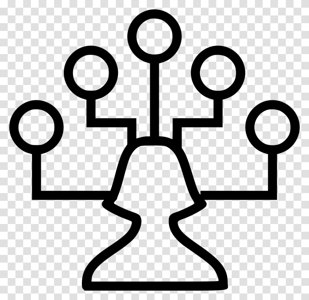 Businessman Connection Network Nodes Team Hierarchy Icon, Hook, Lamp, Coat Rack Transparent Png