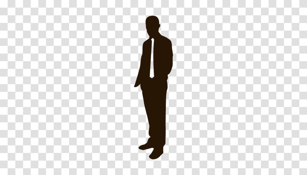 Businessman Hands On Pocket, Standing, Person, Silhouette, Walking Transparent Png