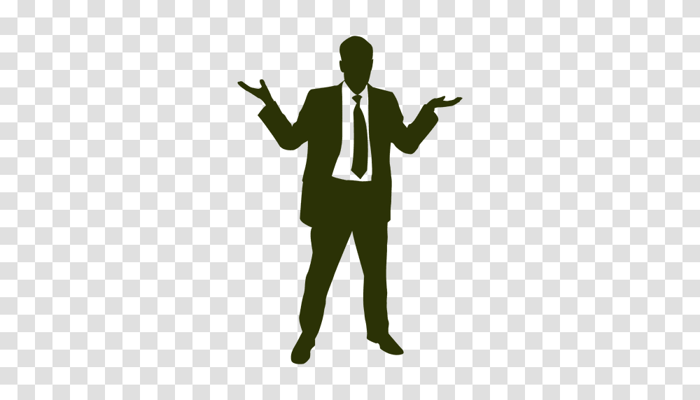Businessman Happy Silhouette, Standing, Person, Pedestrian, Suit Transparent Png