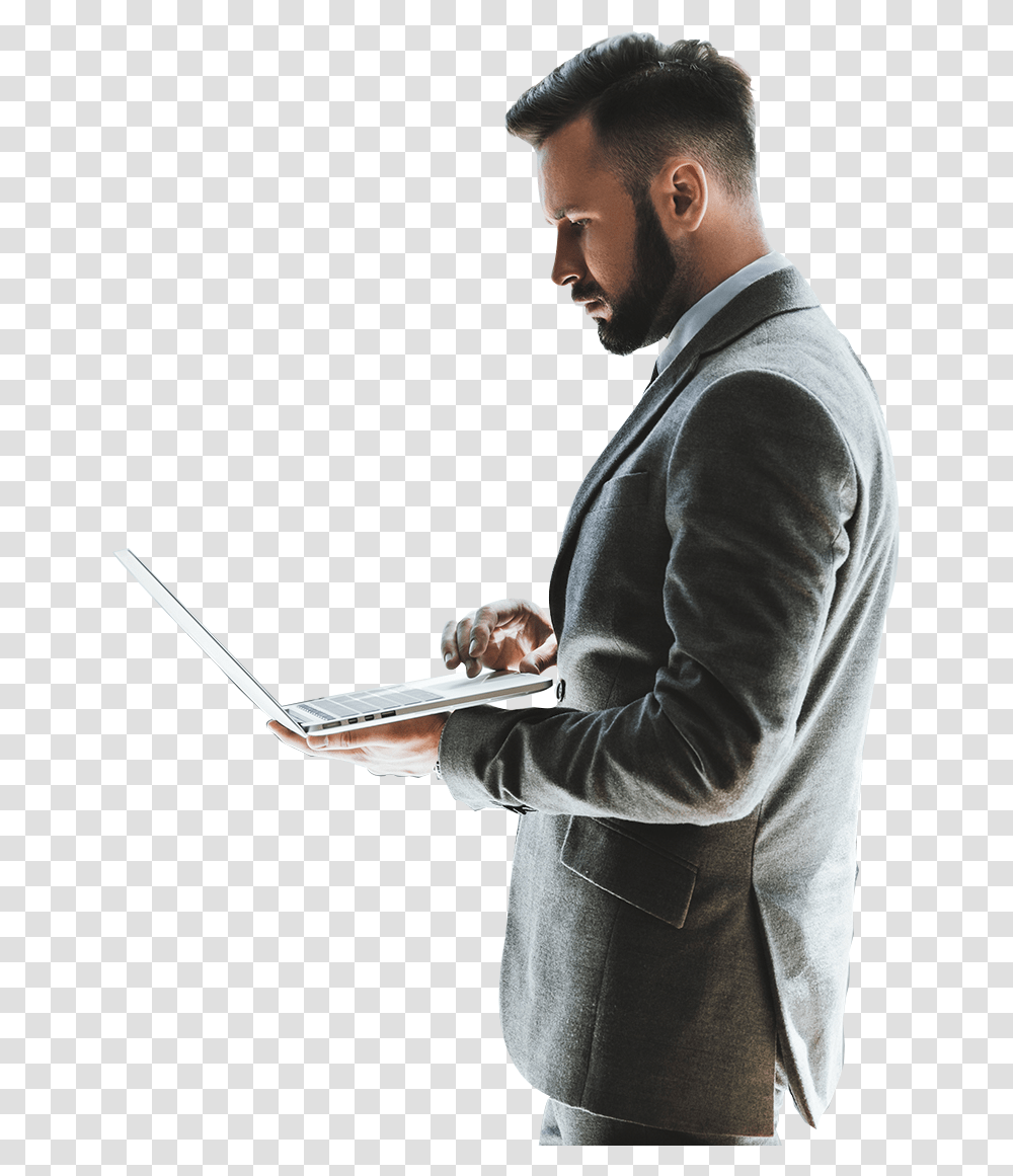 Businessman In Front Of Window, Person, Suit, Overcoat Transparent Png