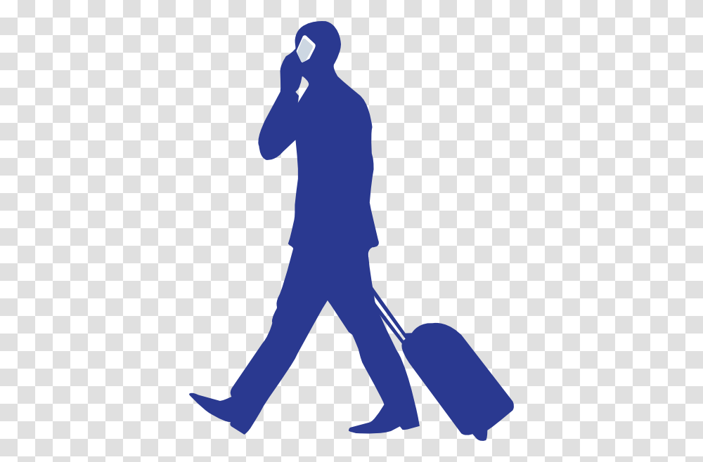 Businessman On Phone Clip Art, Silhouette, Standing, Person, Human Transparent Png