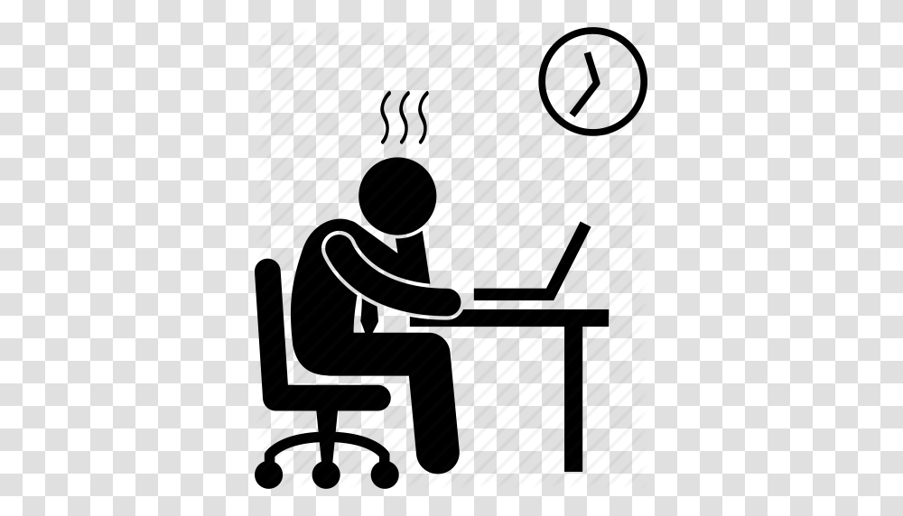 Businessman Pressure Stress Stressful Tension Tired Working Icon, Piano, Musical Instrument, Kneeling, Outdoors Transparent Png