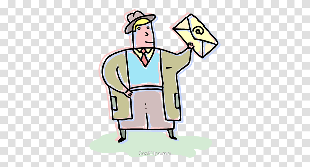 Businessman Sending An Email Royalty Free Vector Clip Art, Doodle, Drawing, Female Transparent Png